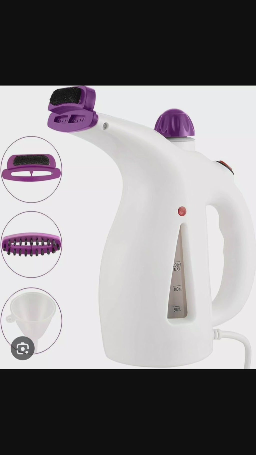 Two in 1 laundry and facial steamer