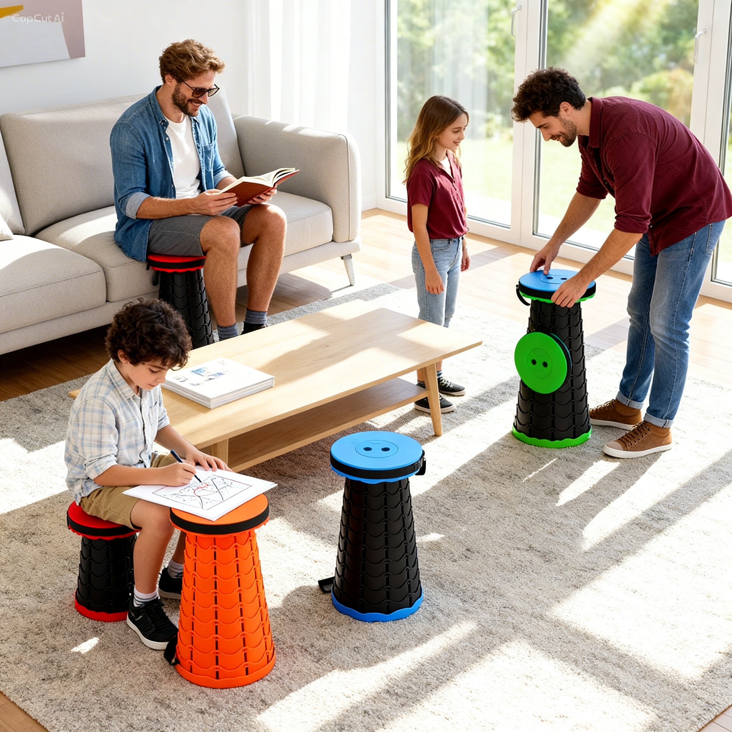 Portable Telescopic Stool