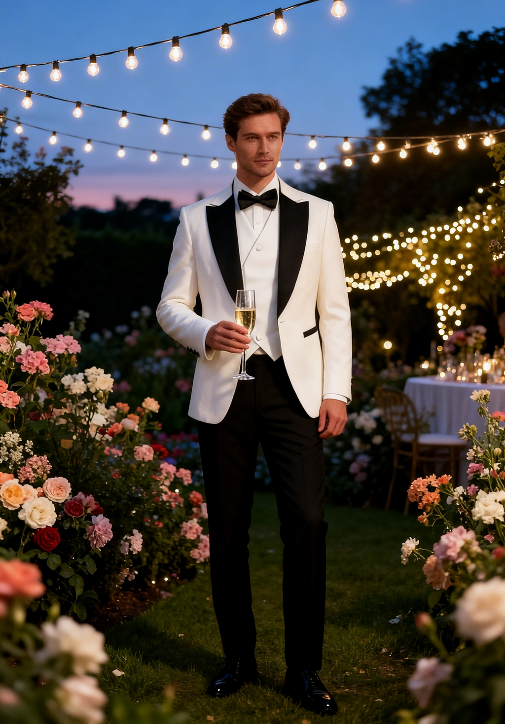 Luxury three-piece tuxedo suit