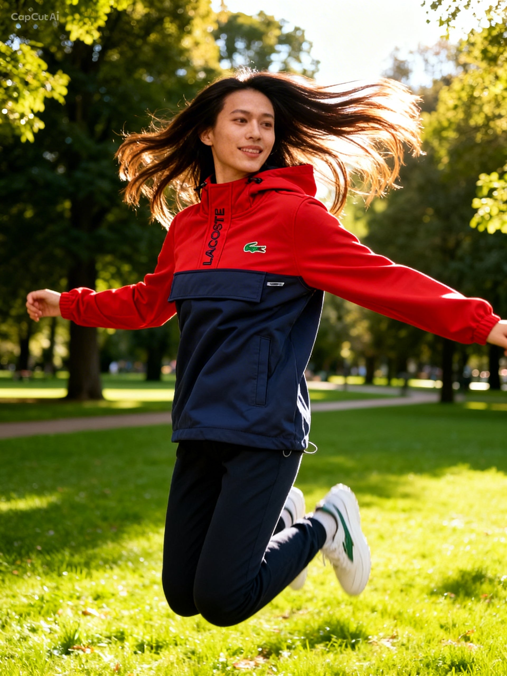Men's hooded windbreaker Jacket