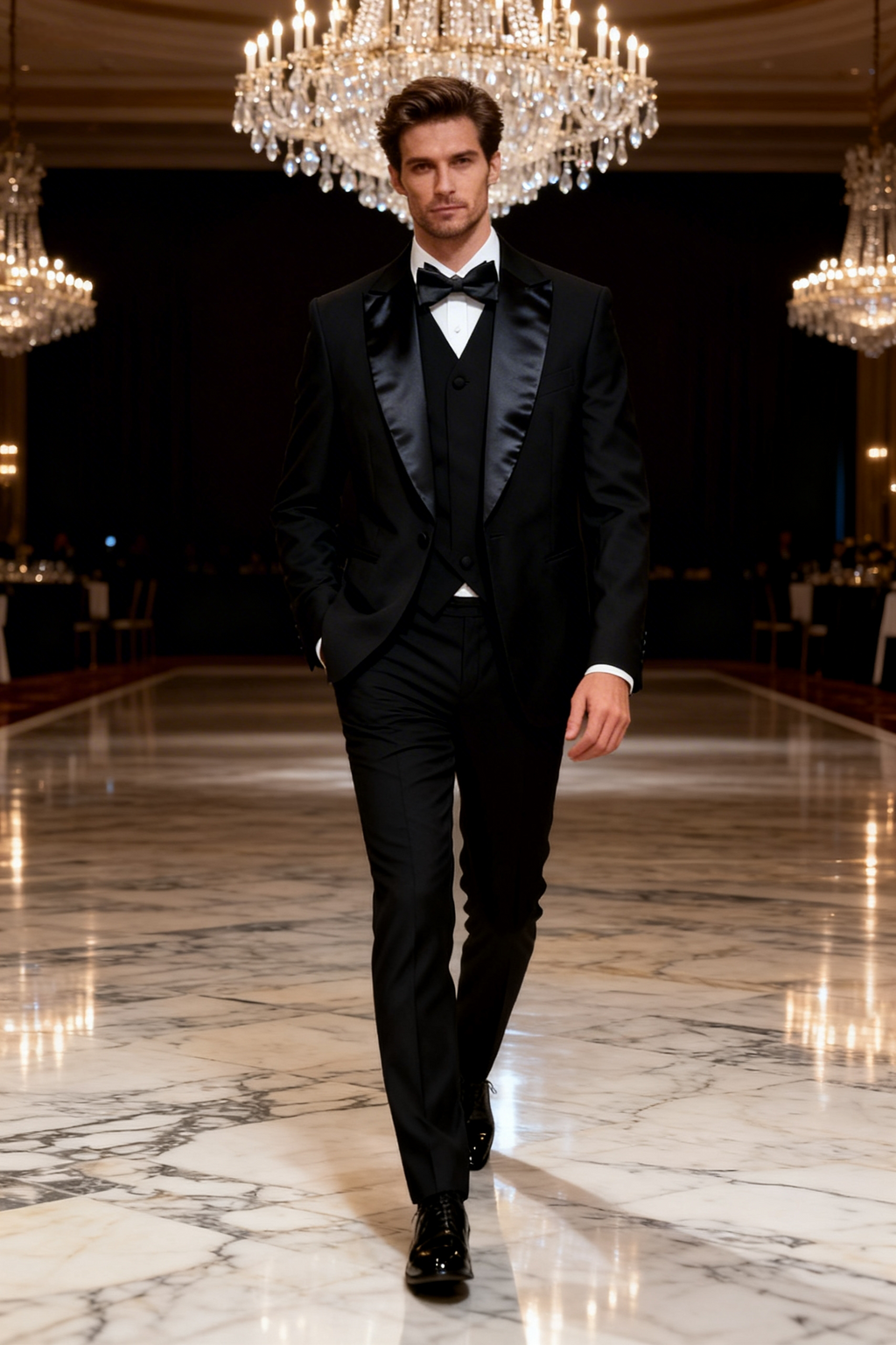 Luxury three-piece tuxedo suit