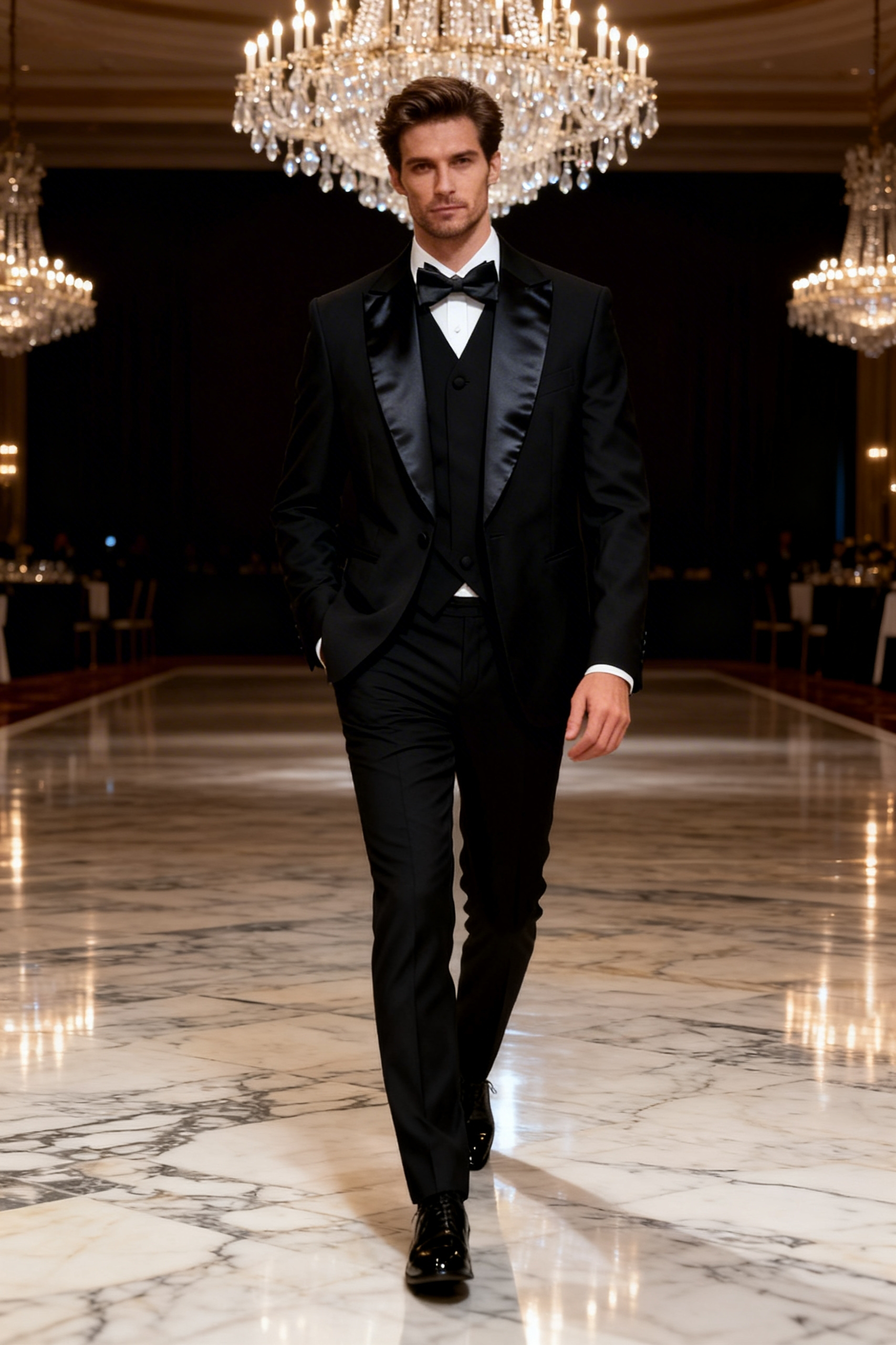 Luxury three-piece tuxedo suit