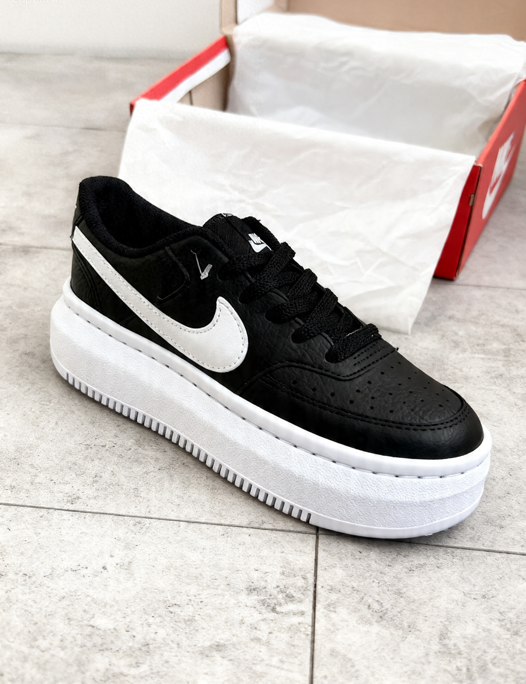 Court Vision Alta sneakers, Black and white