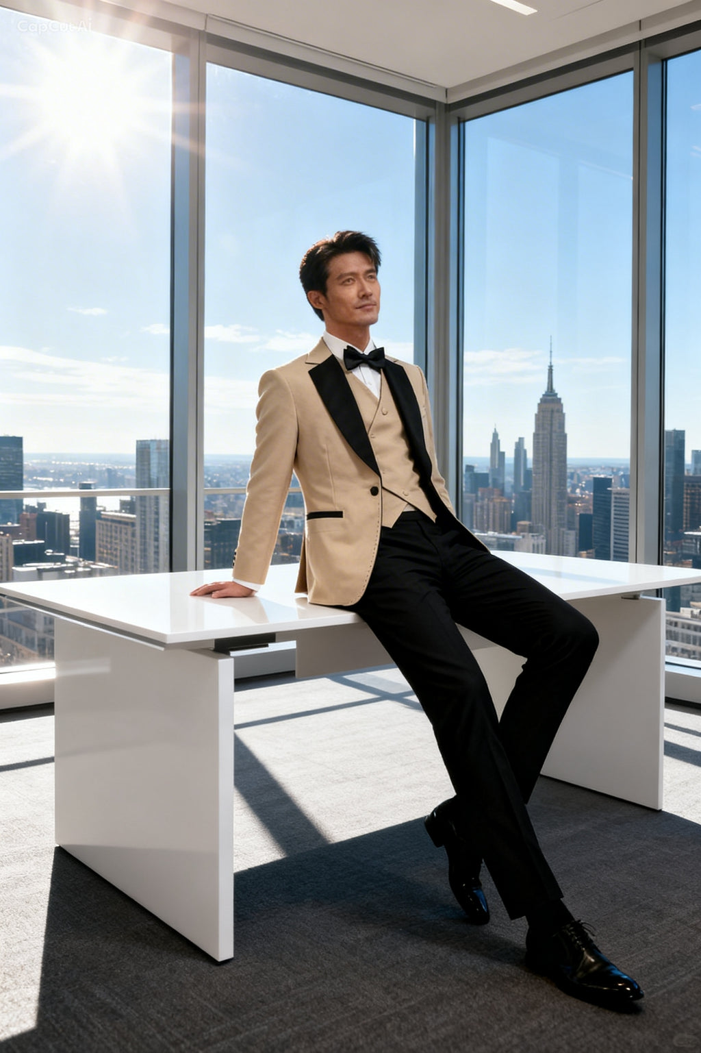 Luxury three-piece tuxedo suit