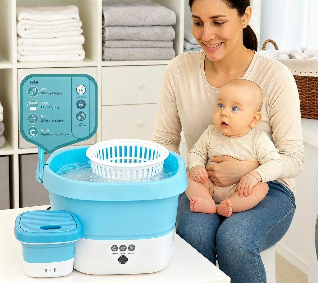 Portable Mini, Washer. Laundry washer