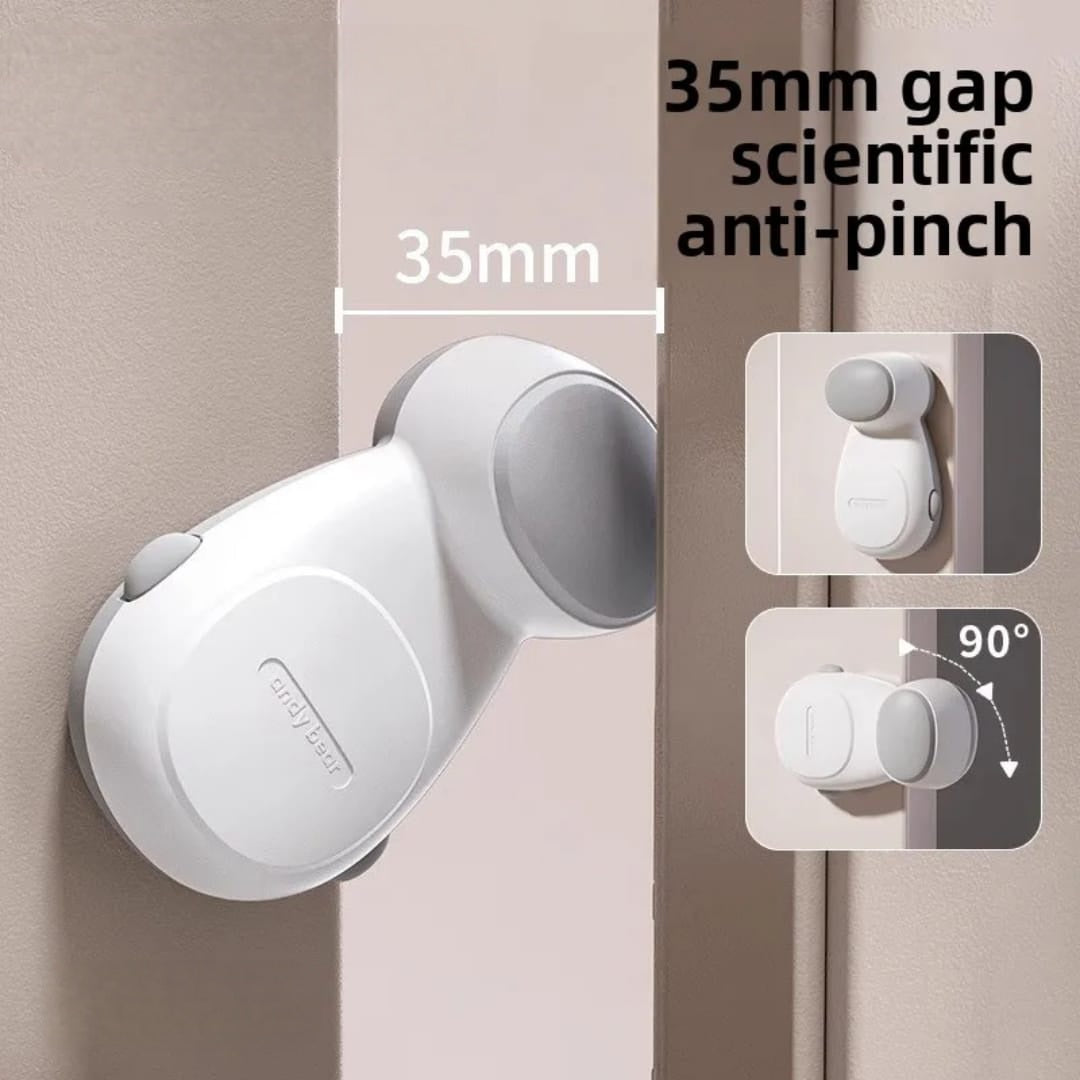 Rotating Baby Safety Door Stopper - Finger Pinch Guard for Child & Pet Safety