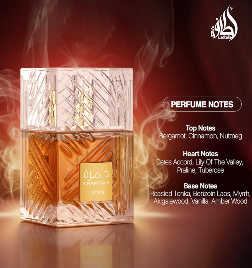 Lattafa Khamrah by Lattafa for Men 3.4 oz EDP Spray