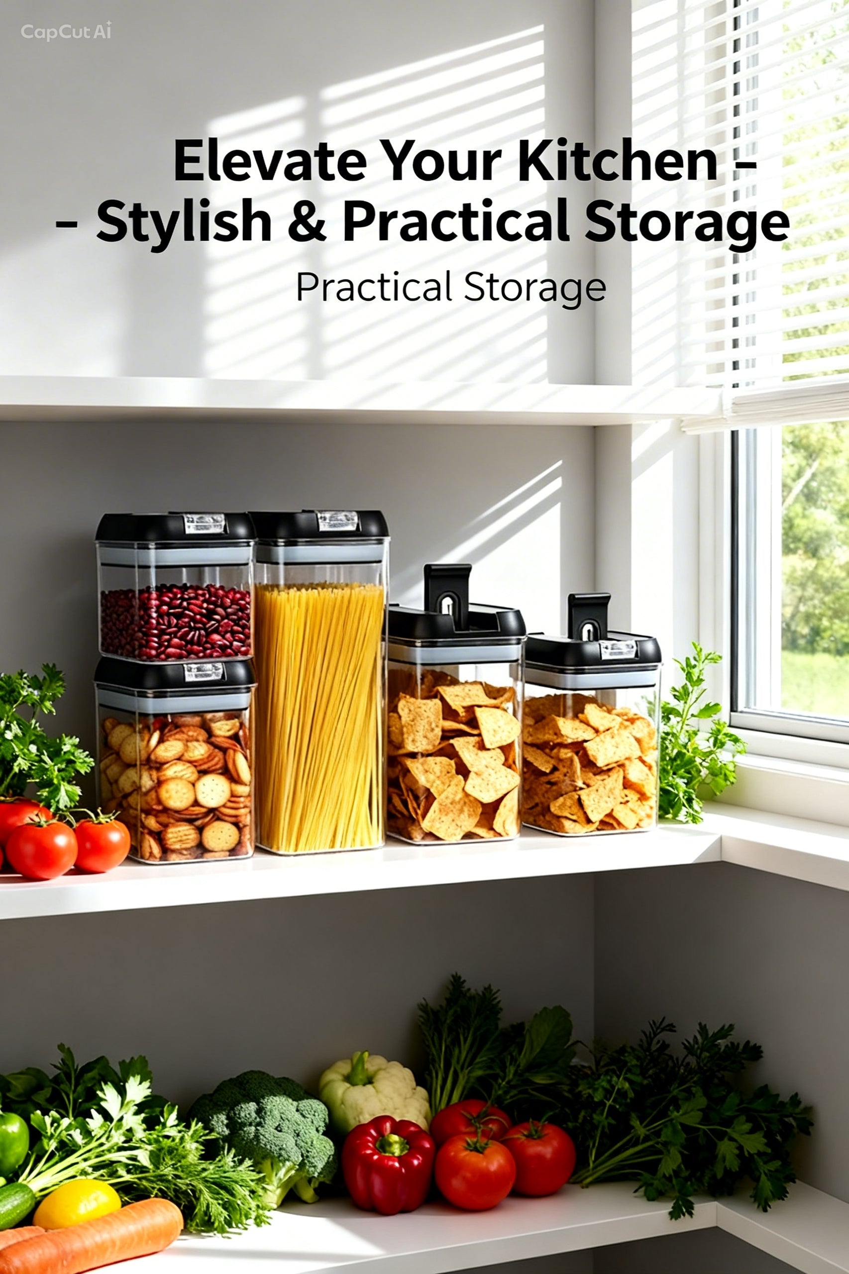 7-piece airtight food storage containers set