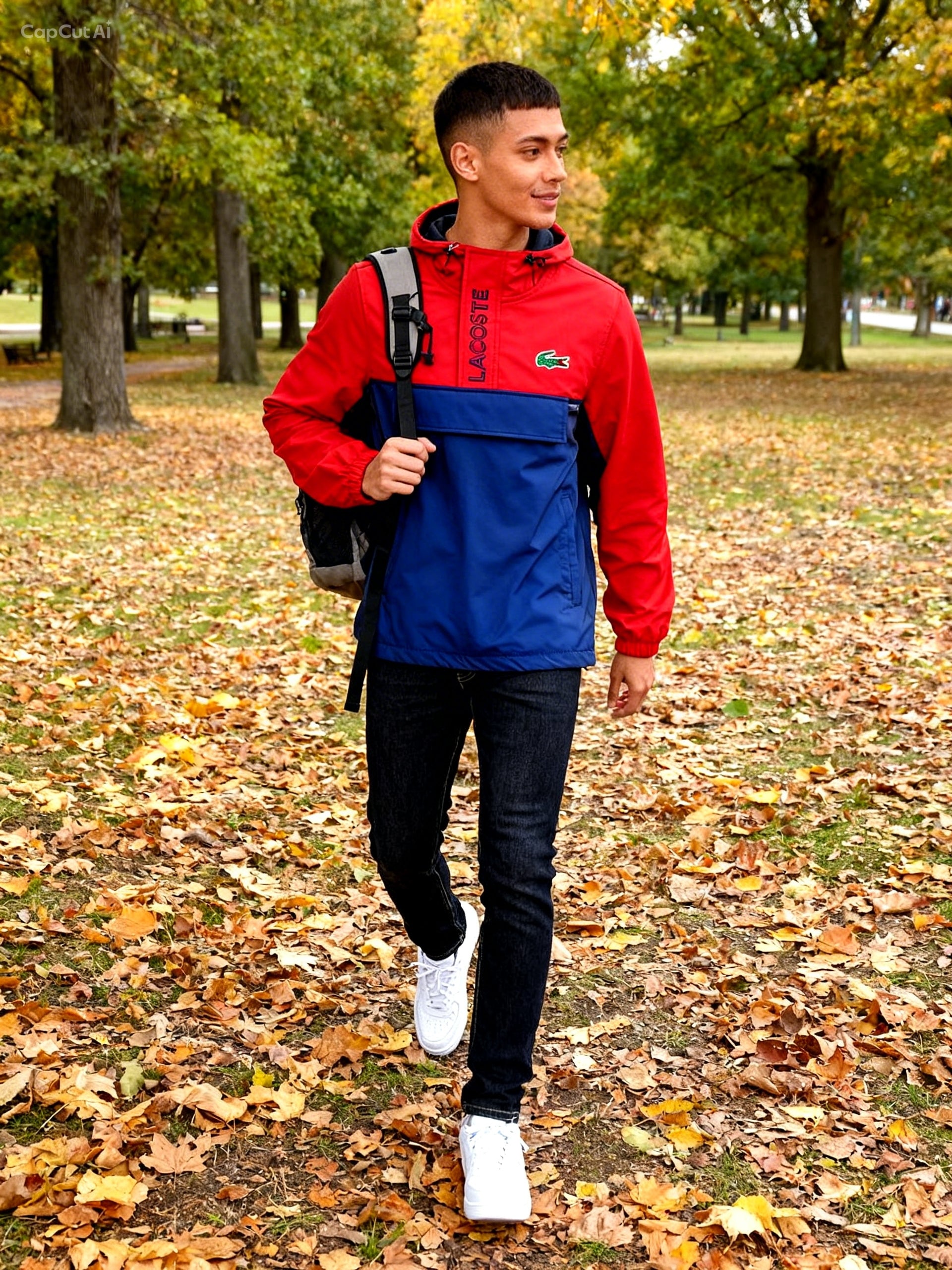 Men's hooded windbreaker Jacket