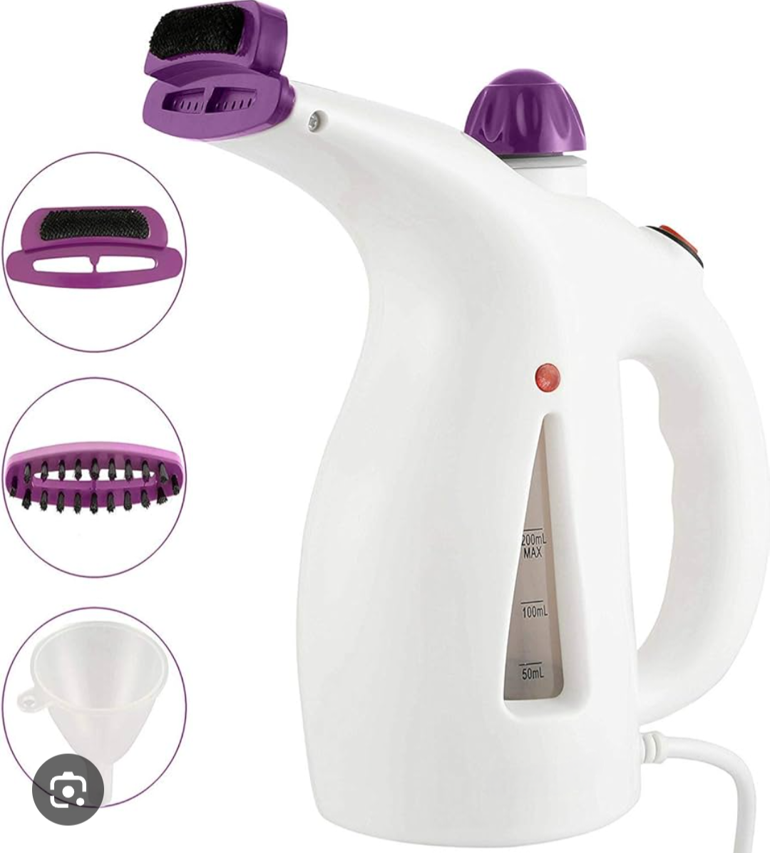 Two in 1 laundry and facial steamer