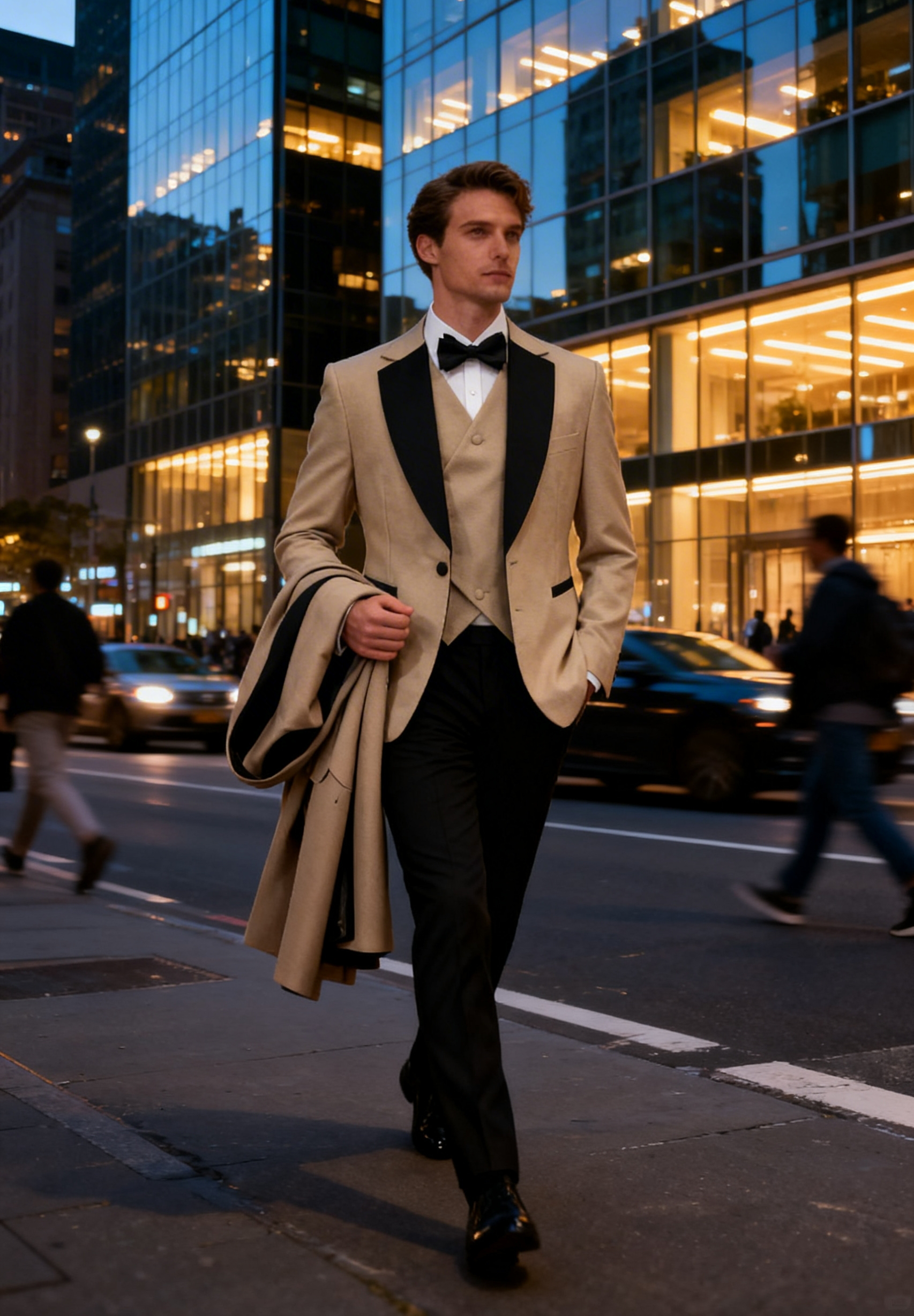 Luxury three-piece tuxedo suit