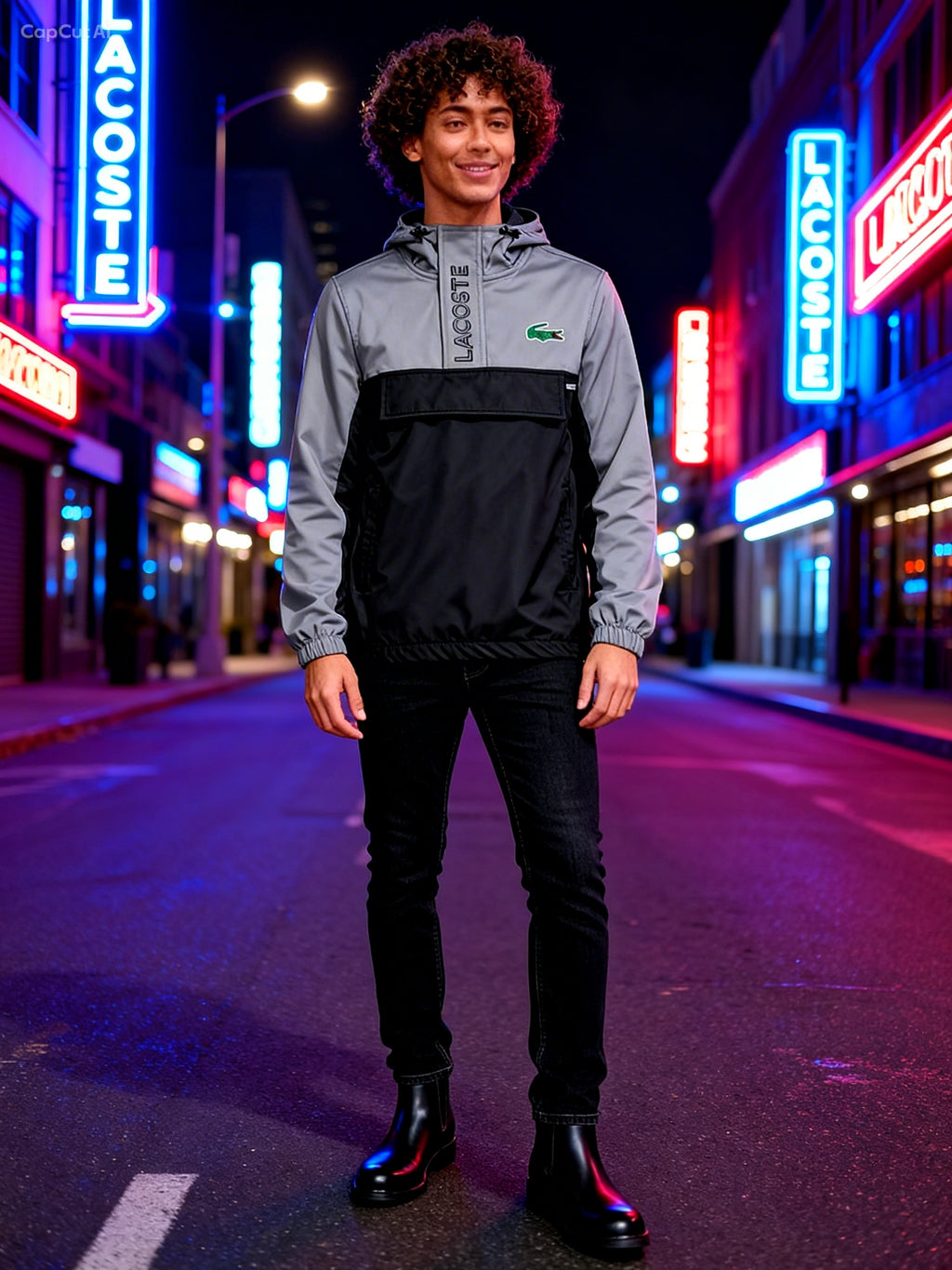 Men's hooded windbreaker Jacket