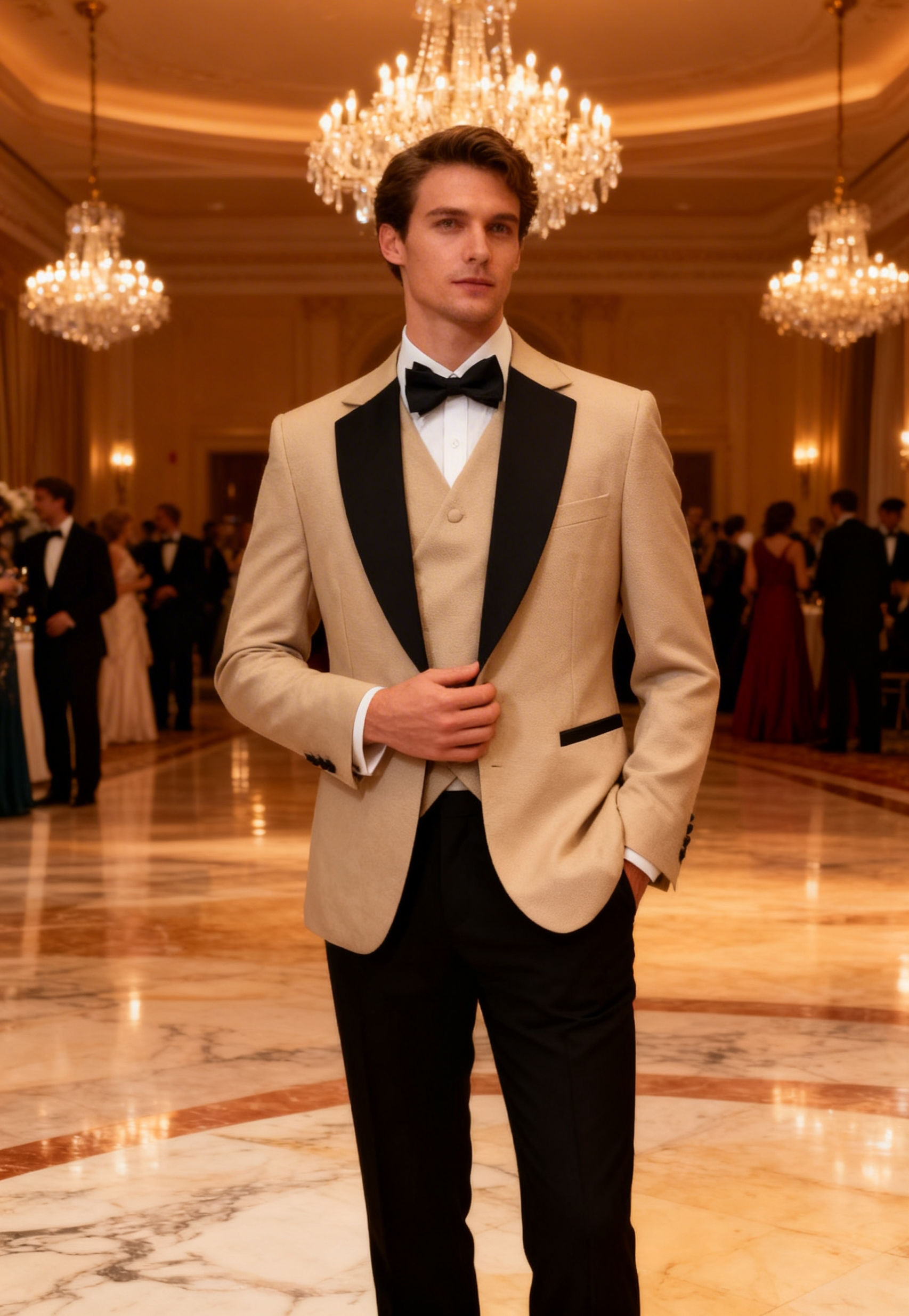 Luxury three-piece tuxedo suit