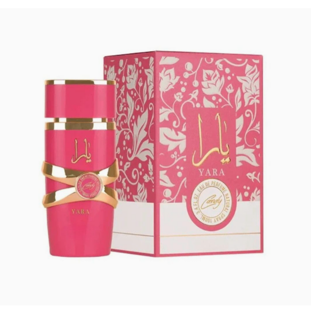 Yara Candy Perfume - Luxury Arabian UAE Women Fragrance - Vanilla Fruity Scent - Eau De Parfum Spray 100ml