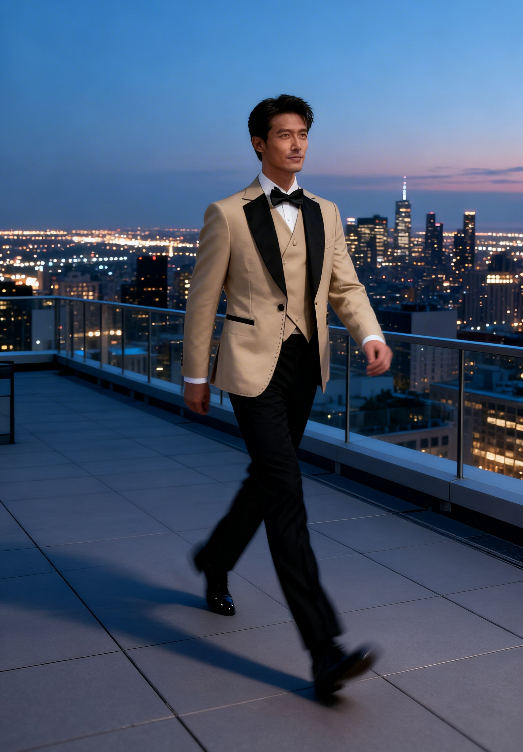 Luxury three-piece tuxedo suit