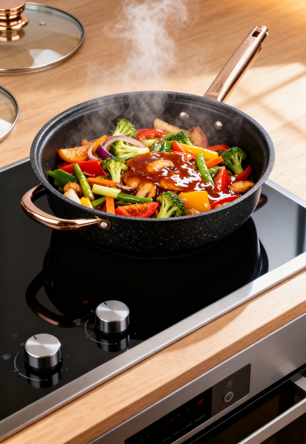 Non-stick granite coated cookware set