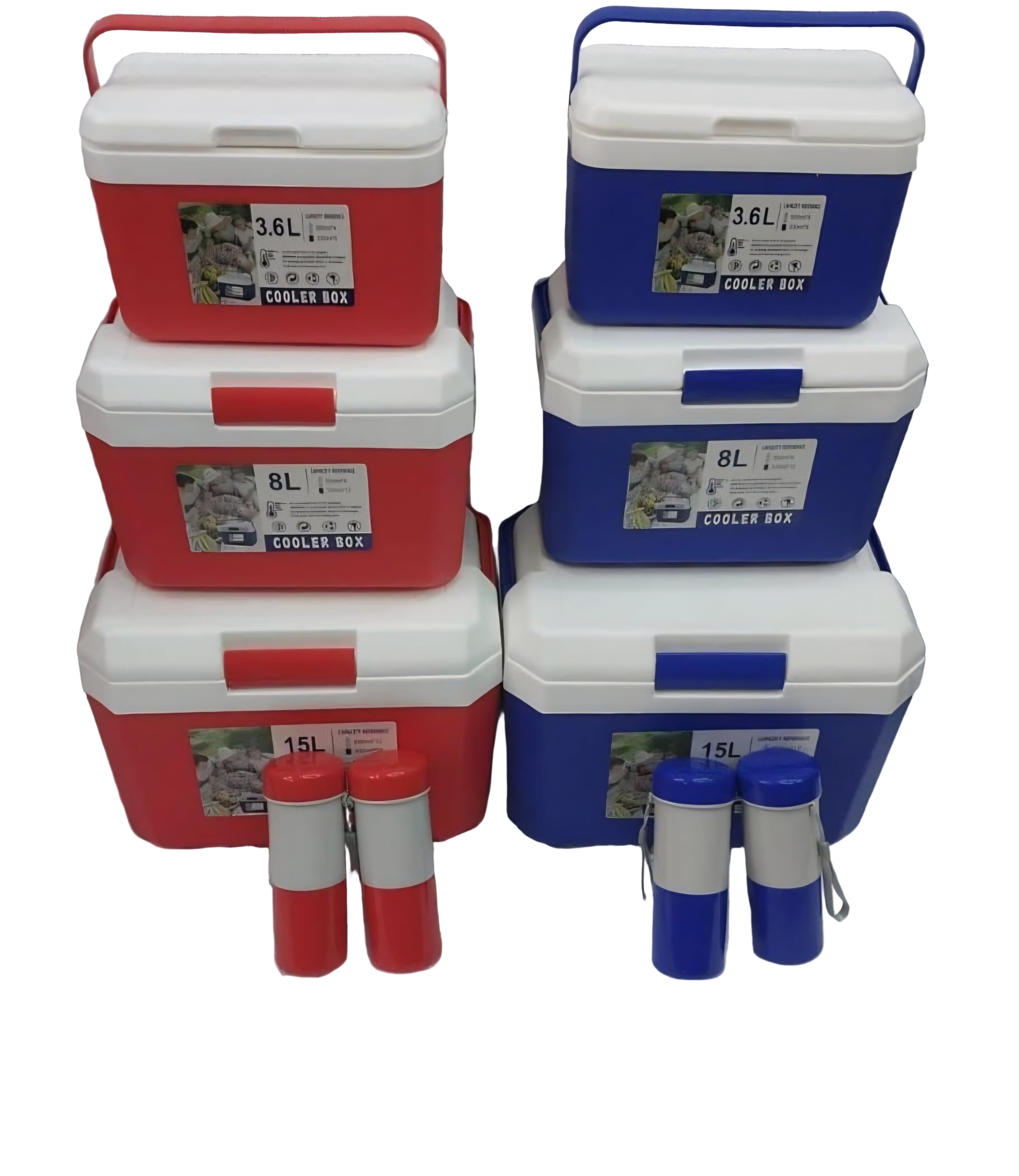 3 set cooler box, outdoor outings accessories