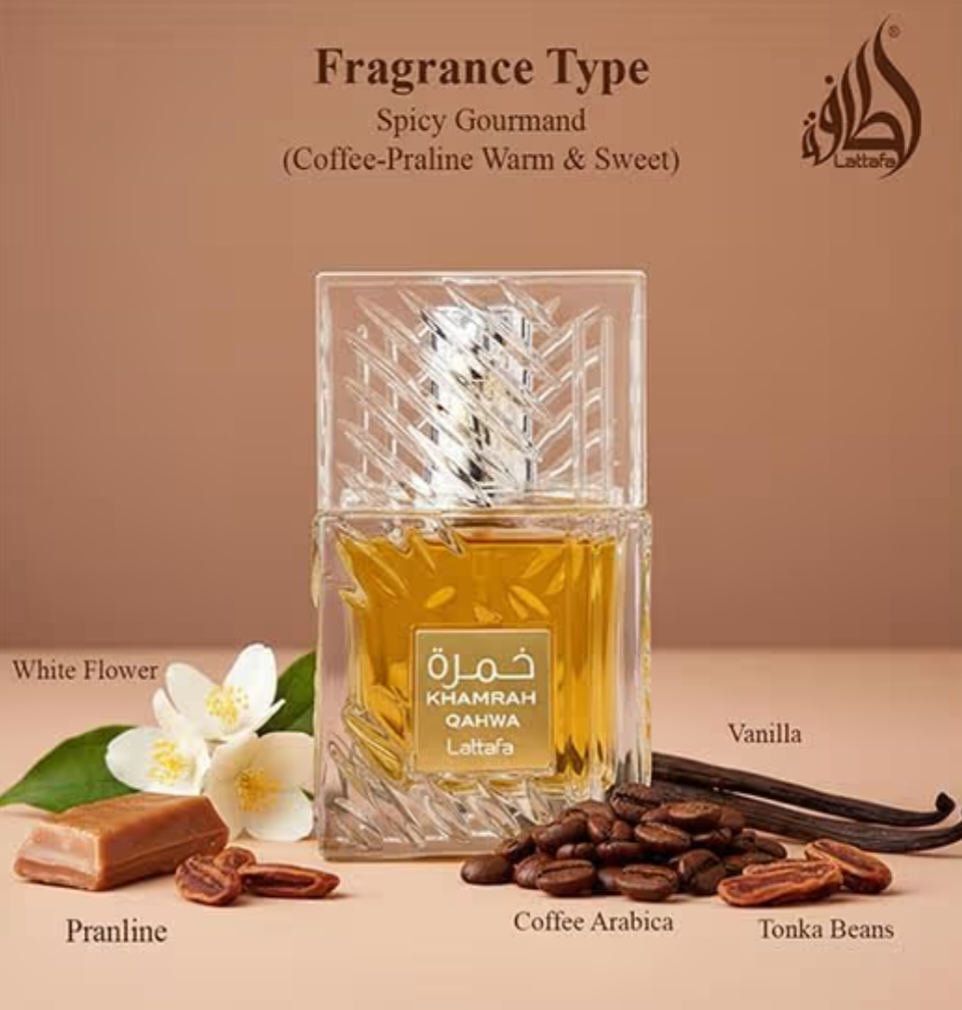 Khamrah Qahwa by Lattafa for Unisex -3.4 oz EDP Spray