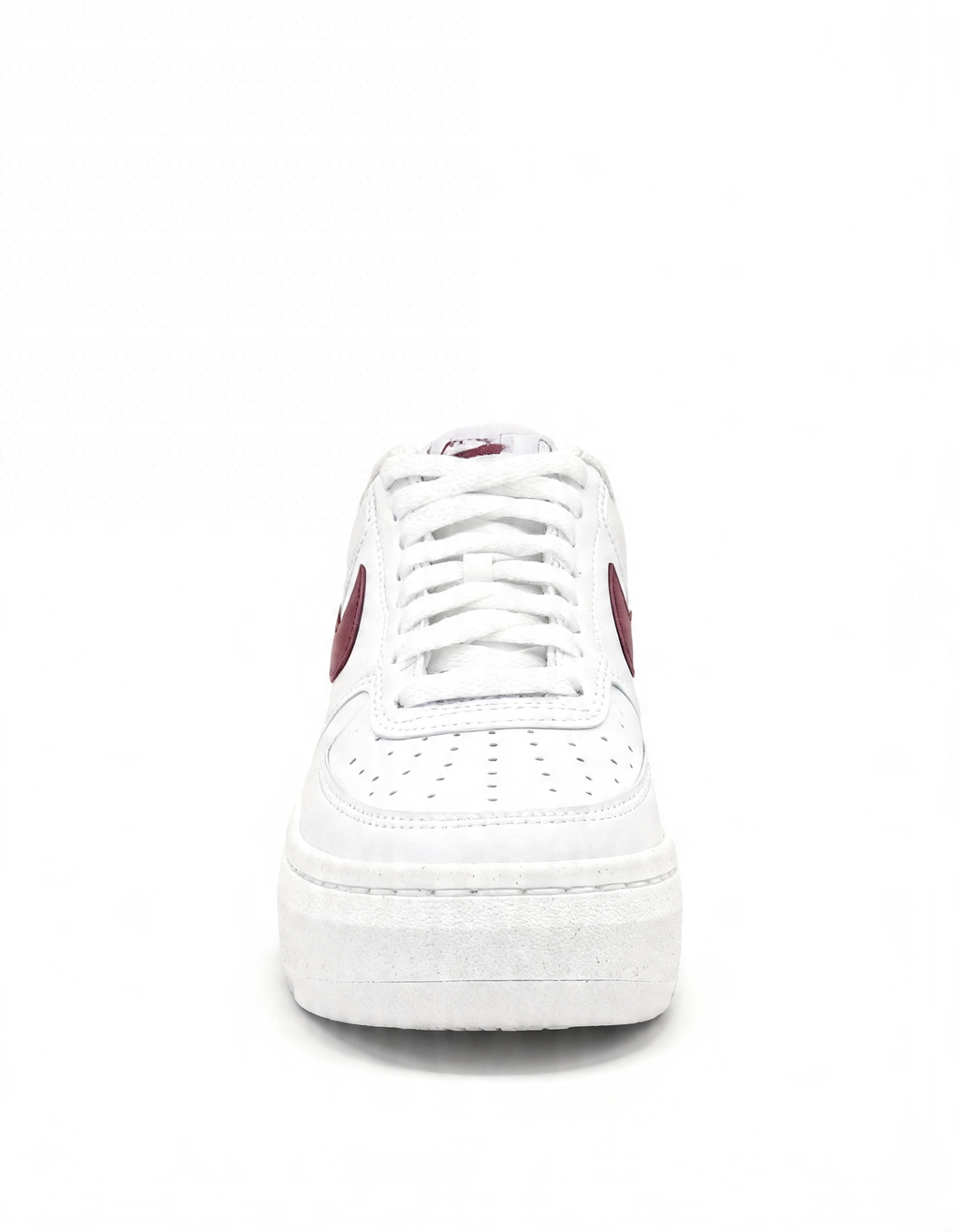 Court Vision Alta sneakers, white and Maroon