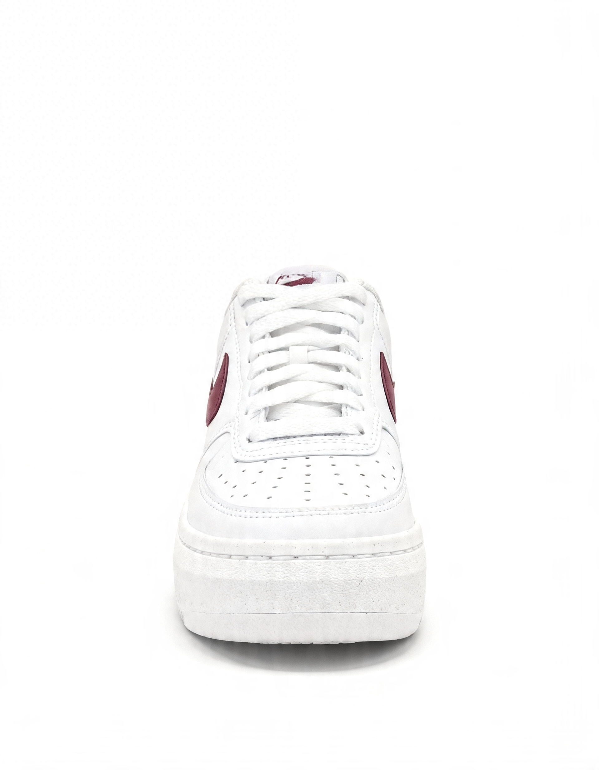 Court Vision Alta sneakers, white and Maroon